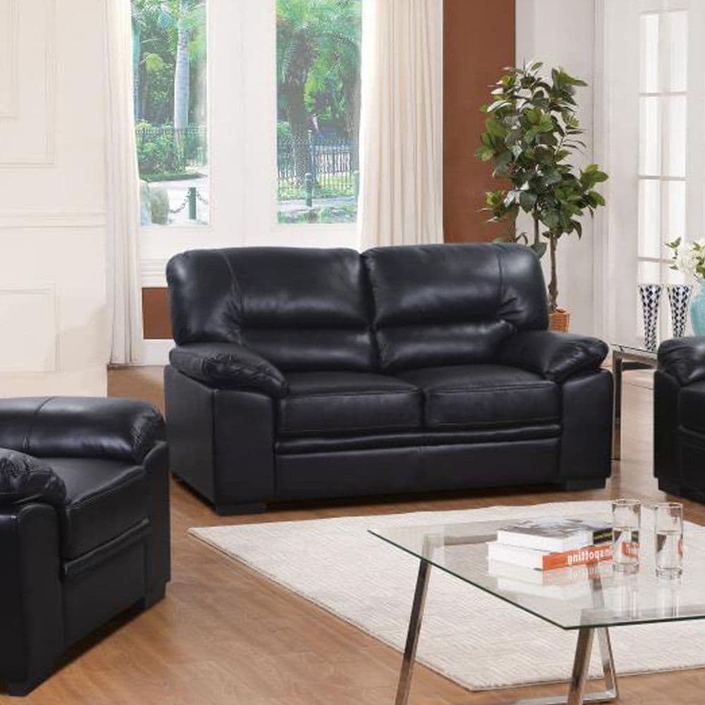 Roma 2 Seater Black