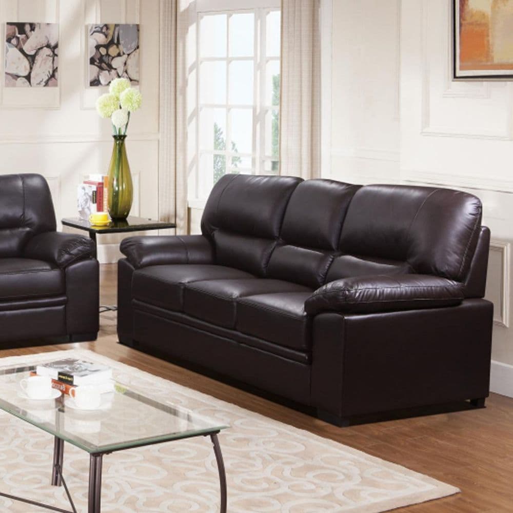 Roma 3 Seater Dark Brown