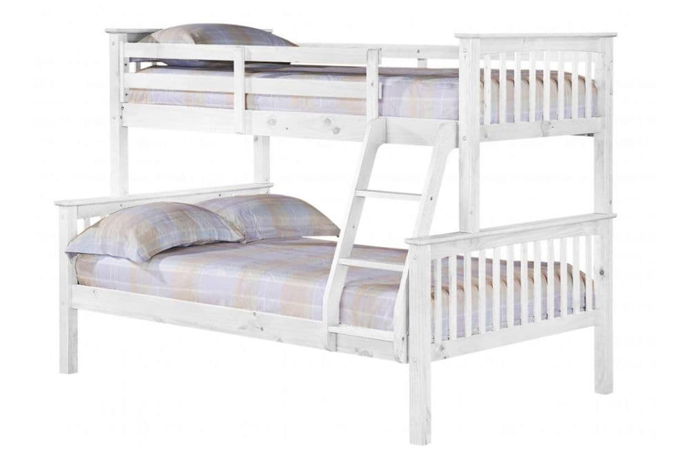 Triple Sleeper Whitewash Frame Only