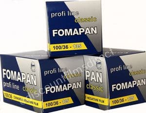 Fomapan Classic 100 35mm 36 exp. Classic Black & White Camera Film  3  PACK SPECIAL