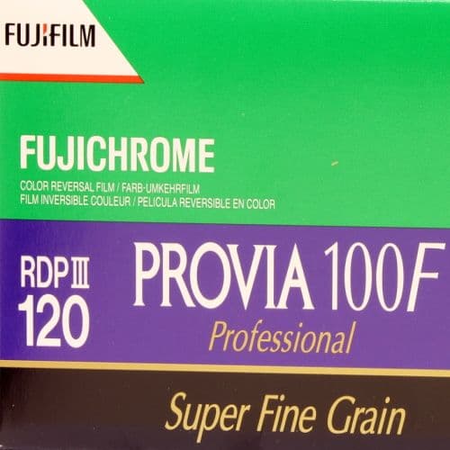 Fuji Provia 100F 100 iso 120 roll Colour Slide Camera Film