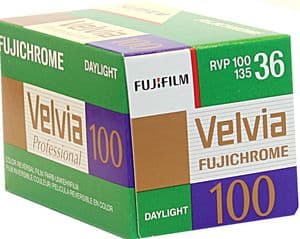 Fuji Velvia 100 iso 35mm 36 exp.Colour Slide Camera Film