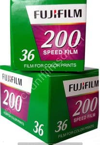Fujifilm 200  200iso  36 exposure Colour Print Camera Film 2 PACK