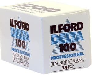 Ilford Delta 100 iso 24 exposure Black & White Camera Film