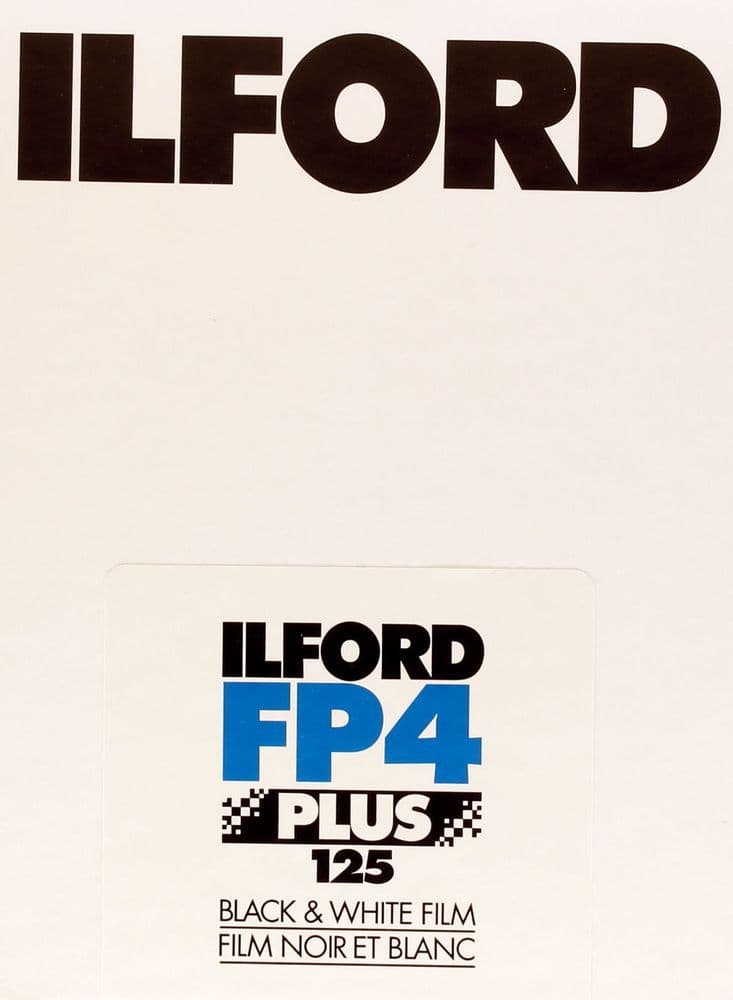 Ilford FP4 4x5& x22; Sheet Film 25 Pack Black White Large Format