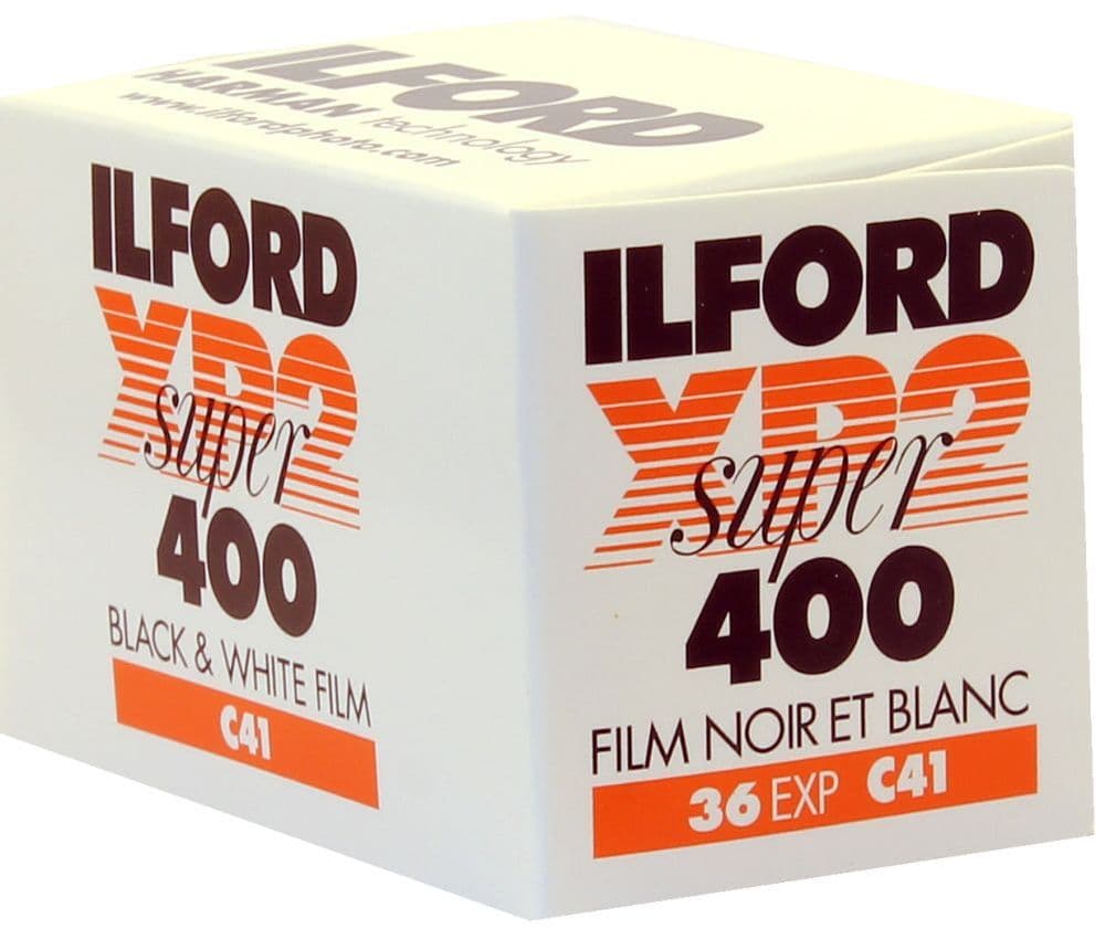 Ilford XP2 Super 400 iso 36 exposure Black & White Camera Film