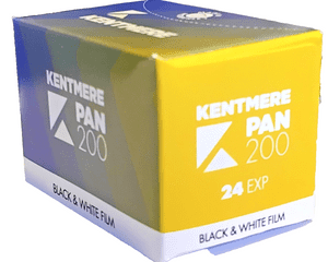 Kentmere Pan (by Ilford) 200 35mm 24 exposure Black and White Camera Film