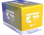 Kentmere Pan (by Ilford) 200 35mm 24 exposure Black and White Camera Film