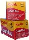 Kodak Color Plus 200 iso 24 exposure Colour Print Camera Film 2 PACK