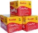 Kodak Color Plus 200 iso 24 exposure Colour Print Camera Film 3 PACK