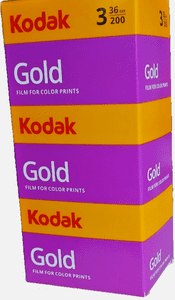 Kodak Gold 200 iso 35mm 36 exposure Colour Print Camera Film 3  PACK SPECIAL