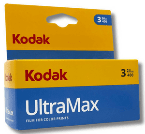 Kodak UltraMax  400 iso 35mm 24 exposure Colour Print Camera  Film 3 PACK SPECIAL