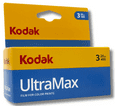Kodak UltraMax  400 iso 35mm 24 exposure Colour Print Camera  Film 3 PACK SPECIAL