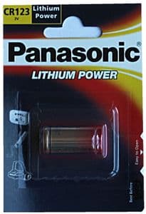 Panasonic CR123 (DL123A) Lithium Camera Battery 2 PACK