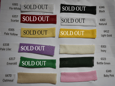 1/2" Cotton Bias Binding.   On 33 metre reels.    In 8 colours **REDUCED TO CLEAR**