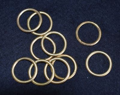 18mm Brass Curtain Rings.  100 pieces
