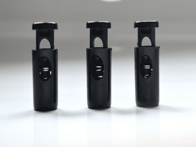 28mm Spring Loaded Toggles. Black.  25 Toggles