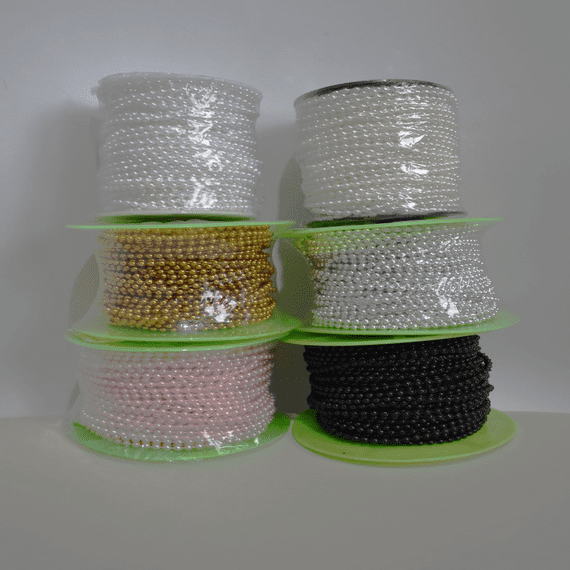3mm Round Beads on a 25m reel | M. Courts Ltd
