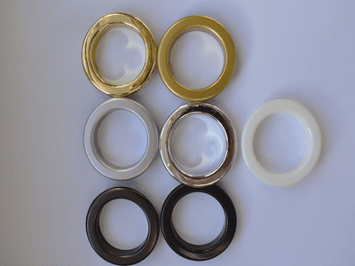 50mm Curtain Eyelets for Eyelet Tape.  50 pieces