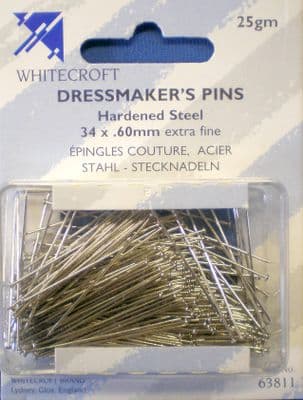 63811 Dressmaking/Long  34 x 60  s Pins Extra Fine