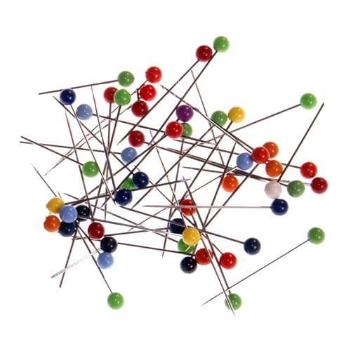 65661 Coloured Head Pins - Plastic Head Pins