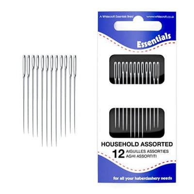 70091 Household Assorted Hand Needles. 12 needles per card, 5 Cards Per Pack