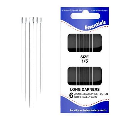 70161 Long Hand Darners Needles 1/5. 6 needles per pack 5 Cards Per Pack