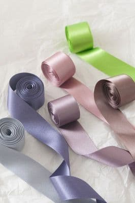 Berisfords 3501 Double Sided Satin Ribbon.  9 Widths. 81 Colours.  Quantity depends on width