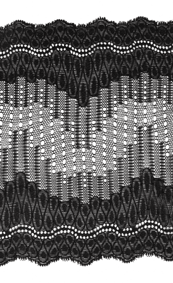Black Stretch Lace. 7