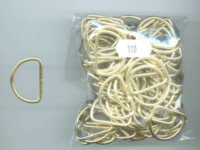 D Rings. Gold & Silver.  19, 25 & 40mm. 100 pieces Approx.