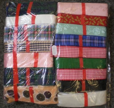 Fancy Ribbon Bag.  Assorted widths & Colours. 100 pieces