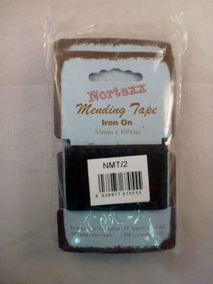 Iron On Mending Tape. 35mm. 8 Colours.  1metre per card, 5 cards per pack