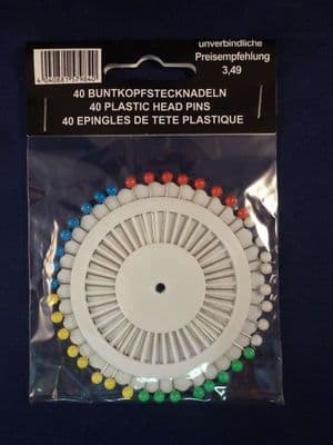 JB40R  Colour Headed Pins Wheels