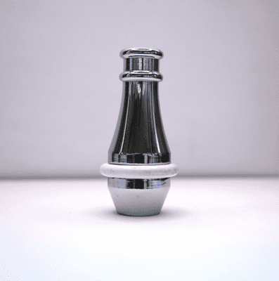 Large Cord Weight. 60x35mm. Chrome & Brass. 10 Pieces