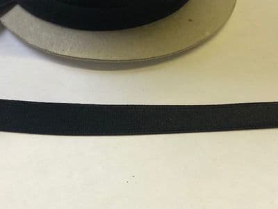 Lingerie Elastic/Bra Strapping. 10 & 12mm.  Black and White.  10 metres