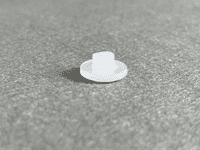 P28 White Shank Buttons. 16L, 18L, 22L& 26L. White. 50/100 Buttons | M. Courts Ltd