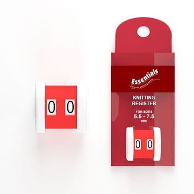 Row Counters/Knitting Register. Small & Large. Pack of 5