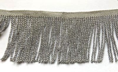 Silver Metallic Bullion Fringe 2