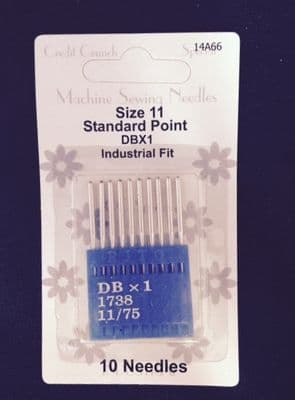 Size 11 - Standard Point Industrial Machine Needles  OUT OF STOCK