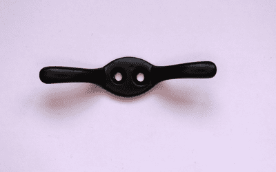 Small Cleat Hook. 73x35.  Chrome, Black, Brass, Matt Nickel & White.  25 pieces.