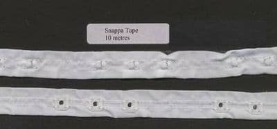 Snappa Tape. 15mm.  Black & White. 10 metres