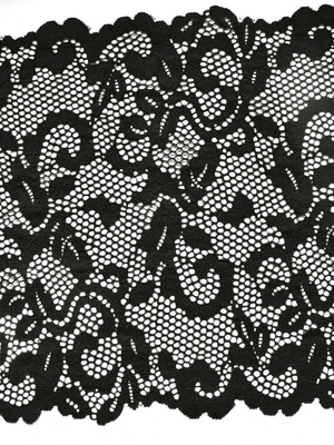 Stretch Lace.  Black 9