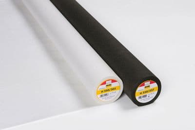 Vilene H250/327. 90cm Iron On. Black. Firm. 25 metres