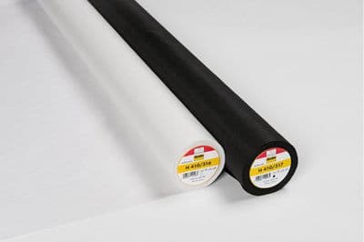 Vilene H410/316. 90cm Iron On. Ultra Soft. White. Heavy. 25 metres