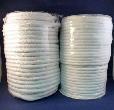 White Piping Cord 100% Cotton. 4, 5, 6 & 8mm. 50 metres