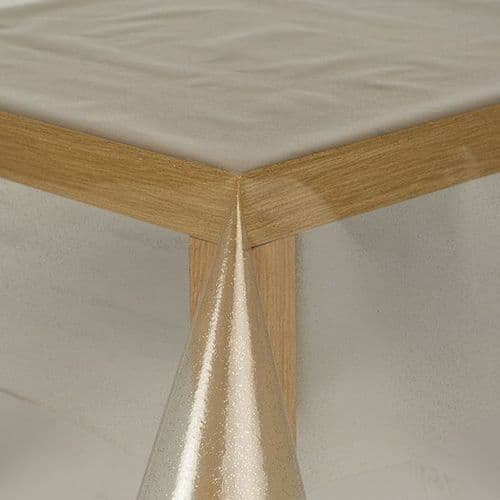 Clear Glitter Gold 30m roll