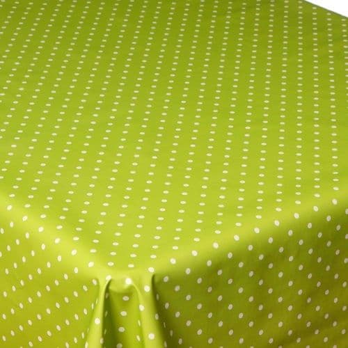 Dotty Lime Non Slip Table Protector 20m Roll