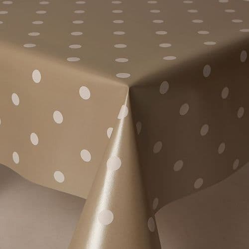 Polka Beige Anti-Slip Table Protector 20m roll
