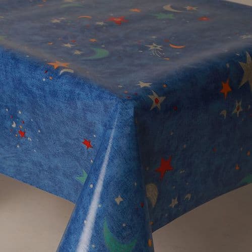 Superstar Blue Oilcloth 25m Roll