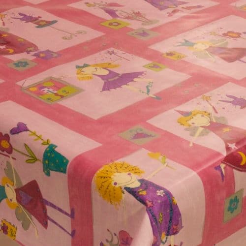 Twinkle Toes Pink Oilcloth 25m
